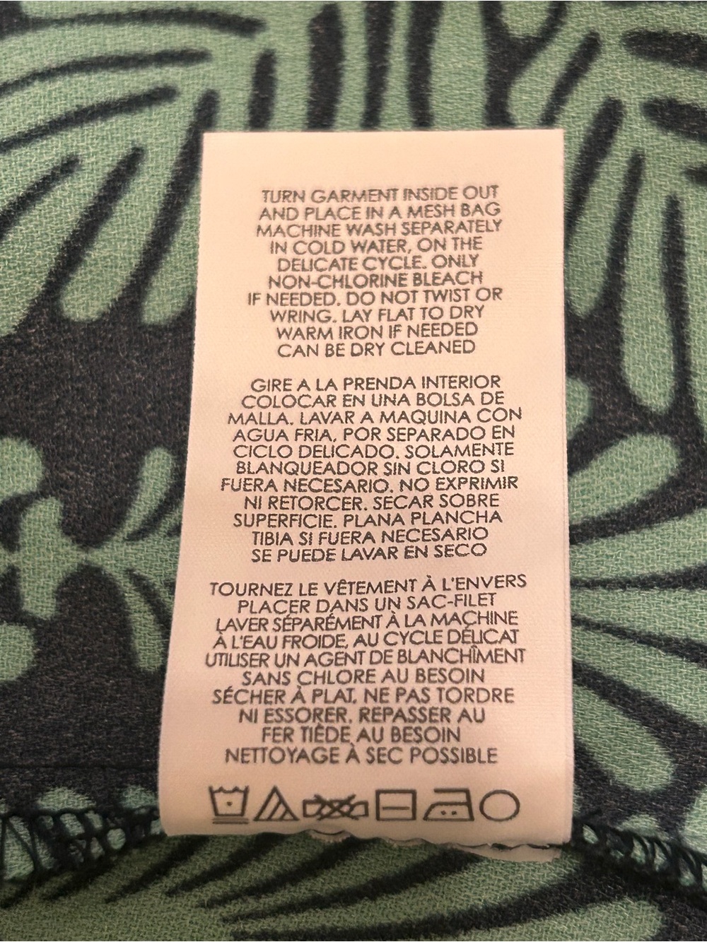 Cabi Green Patterned Dress. (Dress only). - Picture 9 of 9